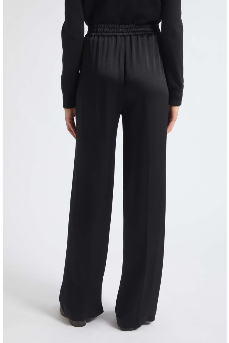 Satin Drawstring Pants, Alternate, color, 9300 NERO