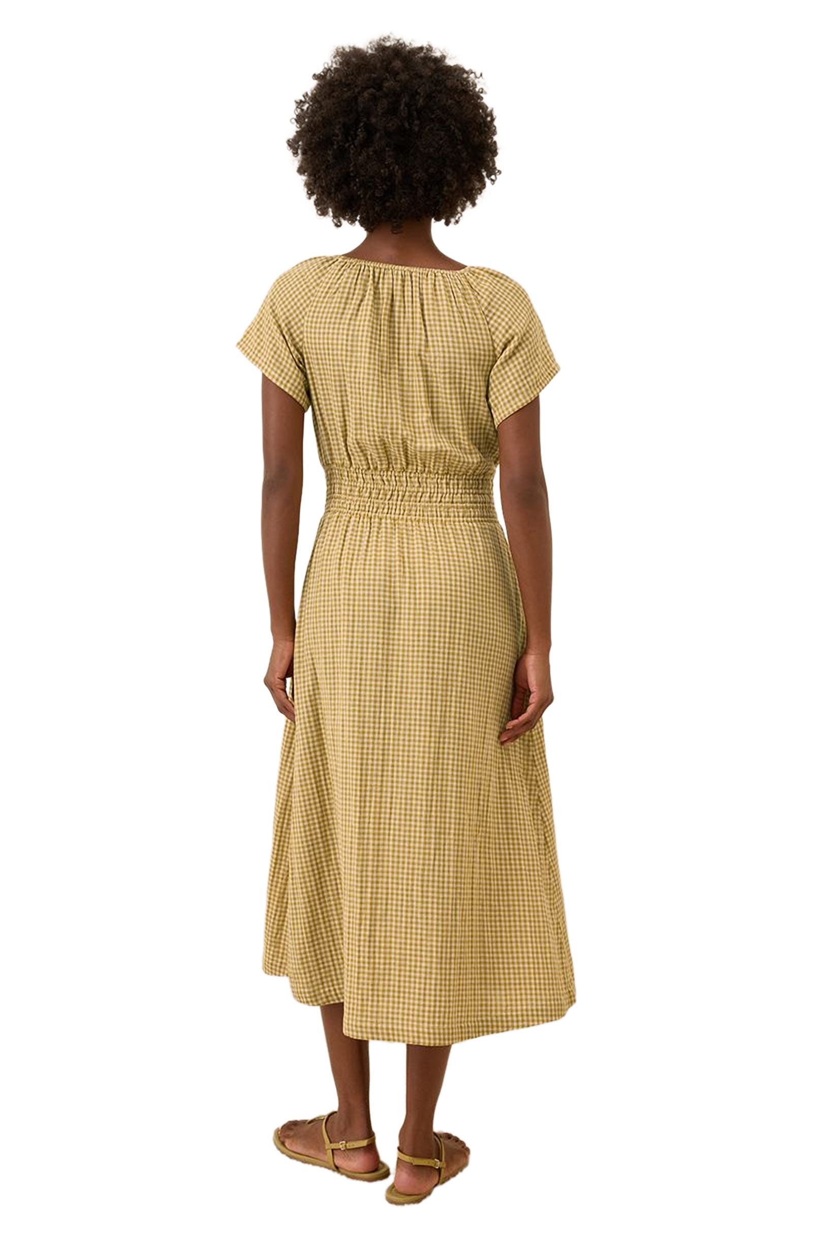 pact boho midi dress Pact Women's Coastal Double Gauze Boho Midi Dress Medium Kumquat
