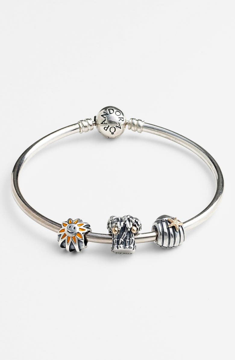 PANDORA Charm Bangle Bracelet, Alternate, color,