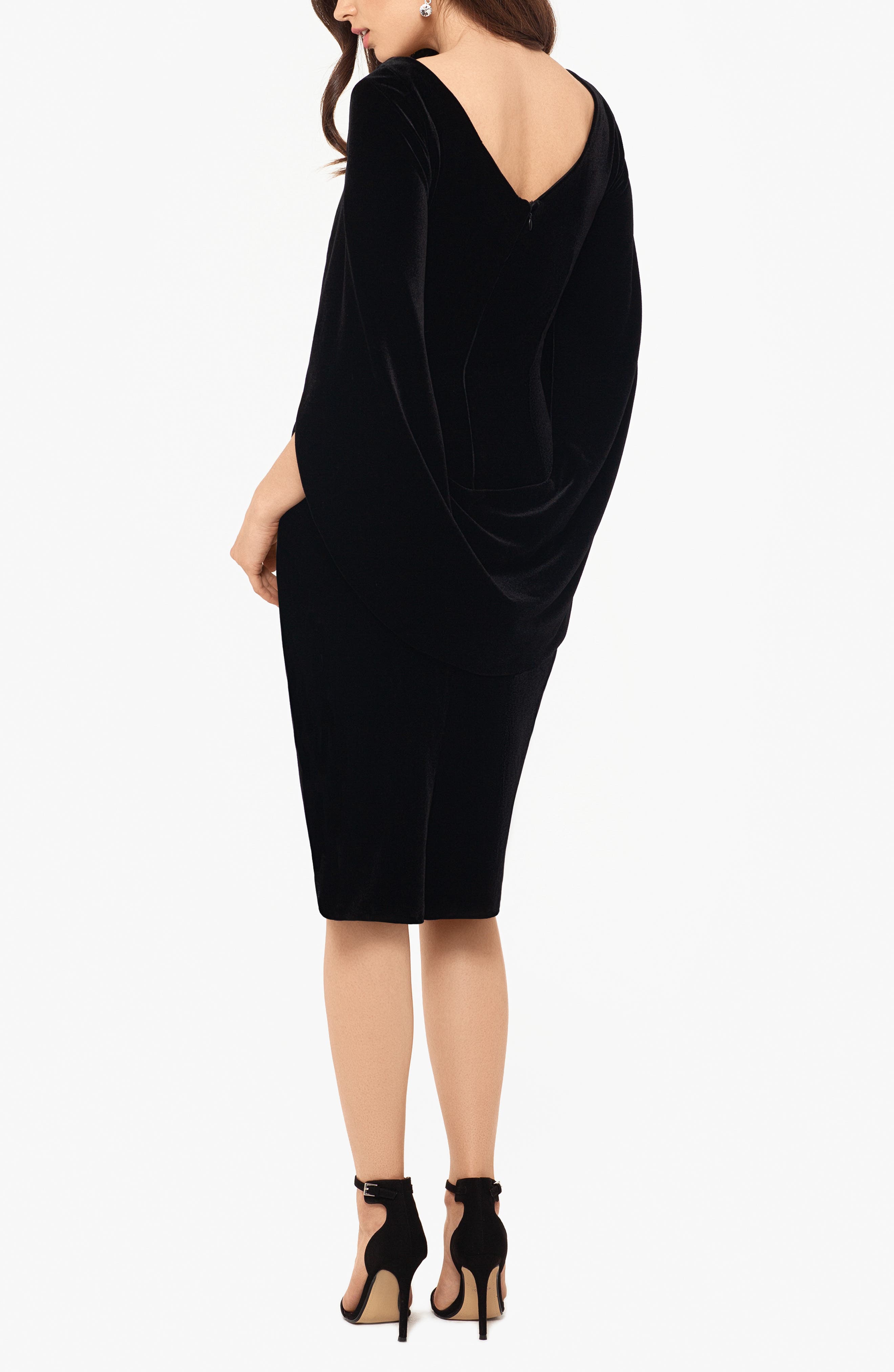Betsy & Adam Capelet Velvet Sheath Dress (Women) | Nordstrom