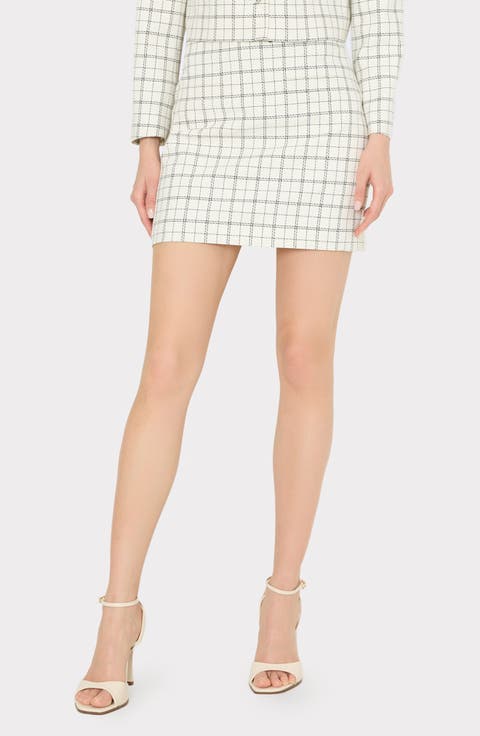 Modern Plaid Miniskirt