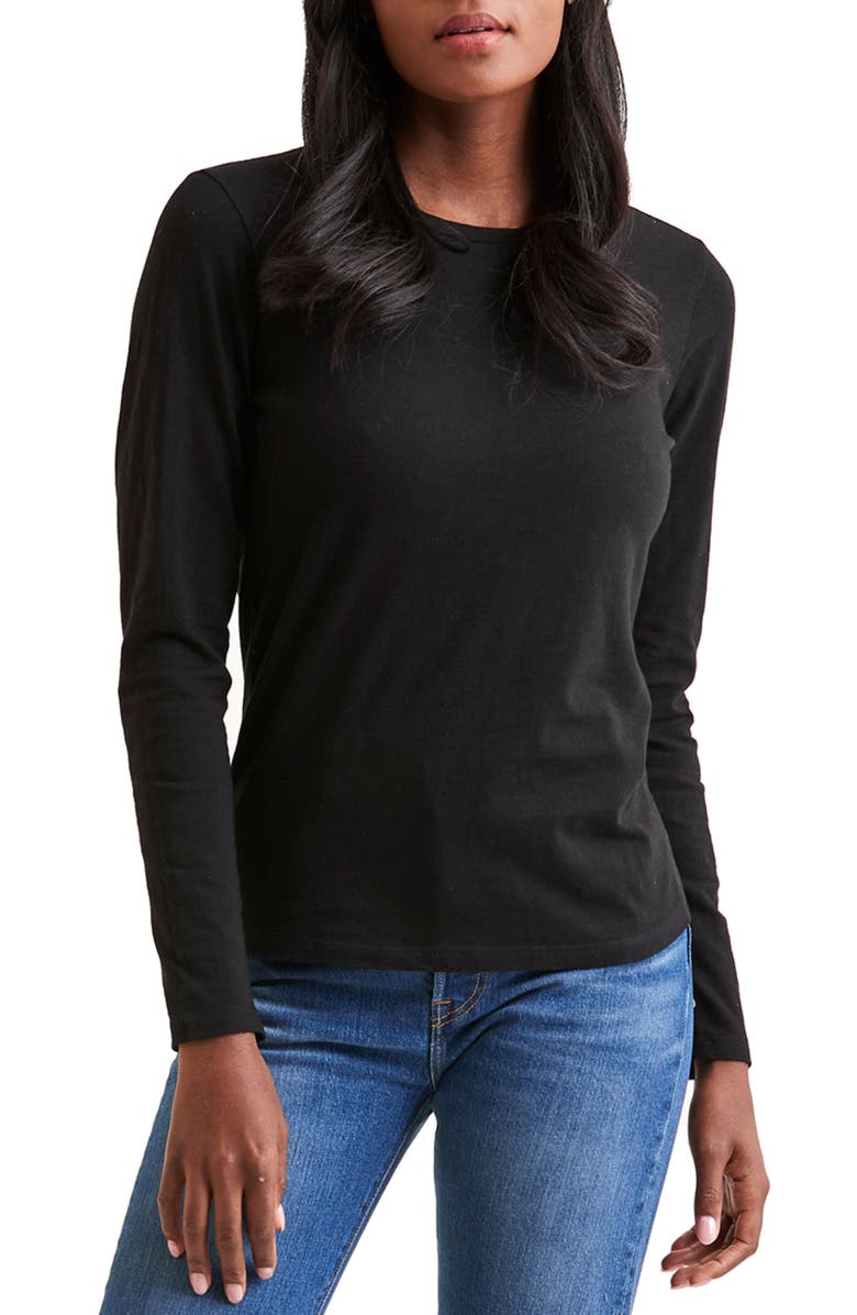 Goodlife Everyday Classics Long Sleeve Crewneck T-Shirt, Main, color, 