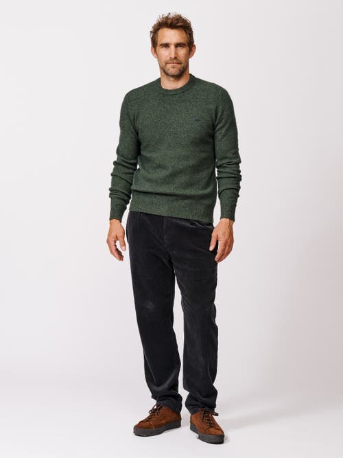 Aubin Phillips Lambswool Crew Neck Sweater In Brown
