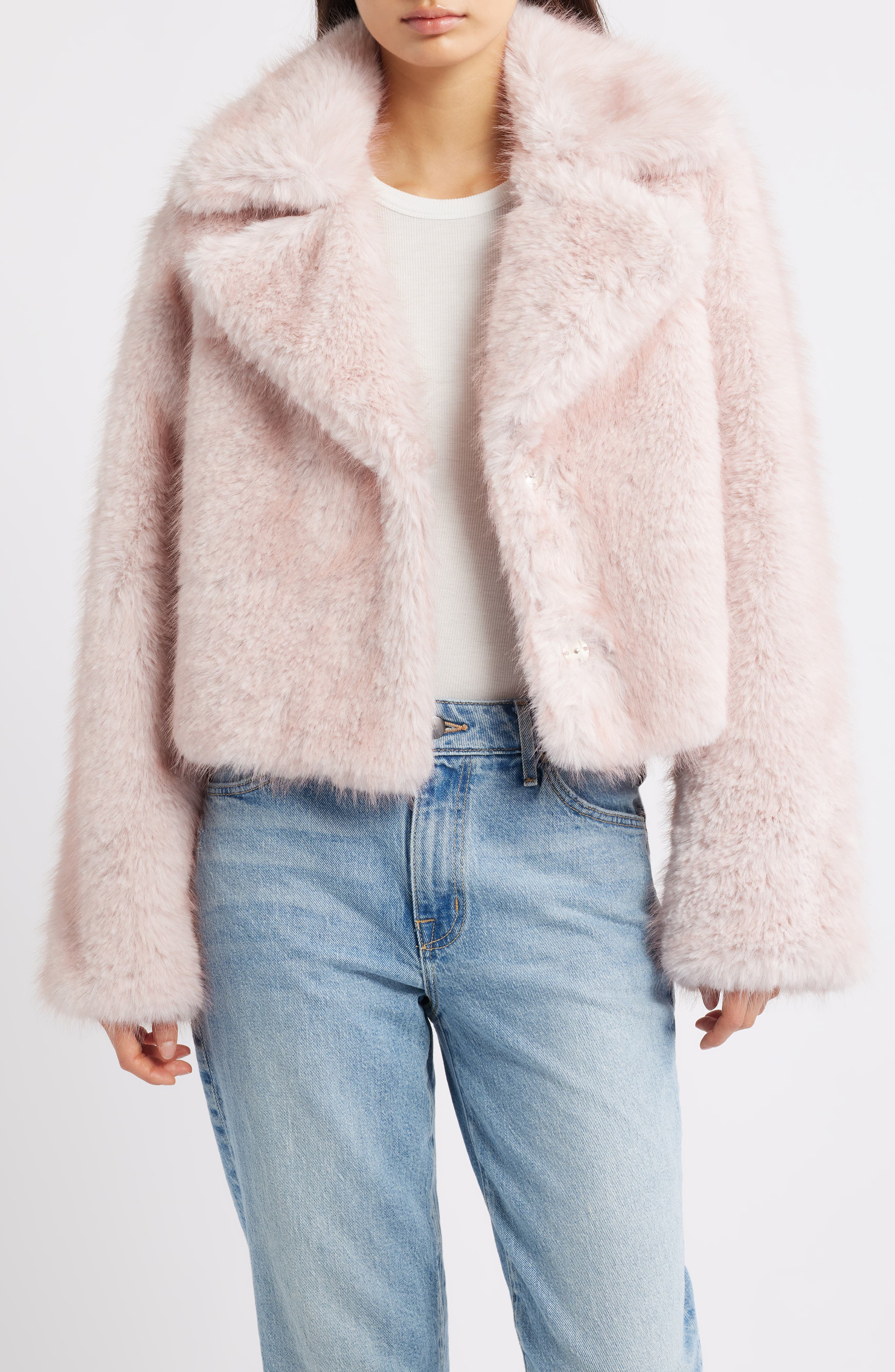 Thread & Supply Short Faux Fur Coat