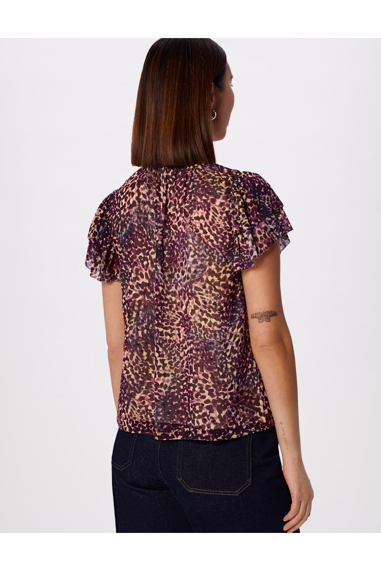 Orchid Print Dobby Top, Alternate, color, Purp/Multi