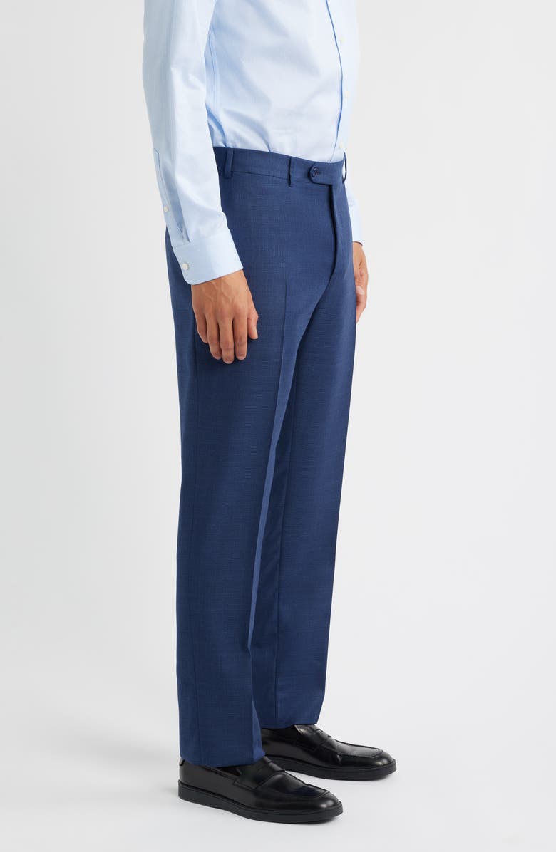 Canali Siena Regular Fit Wool Pants, Alternate, color, Blue