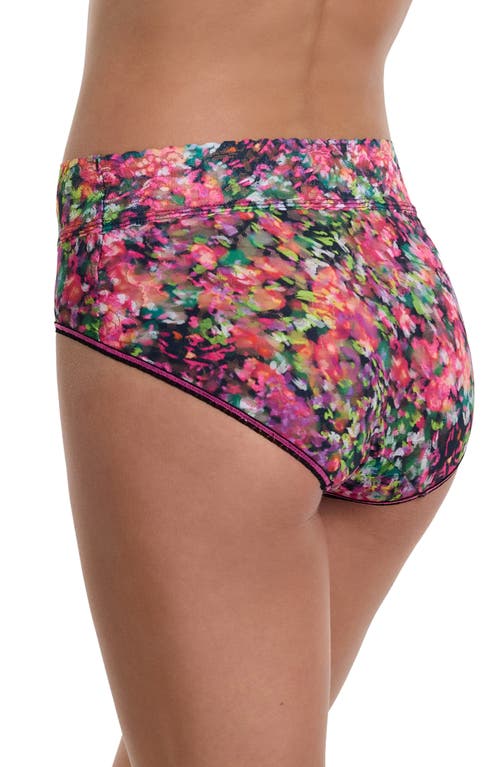 Hanky Panky Printed Signature Lace French Brief In Celebration Black
