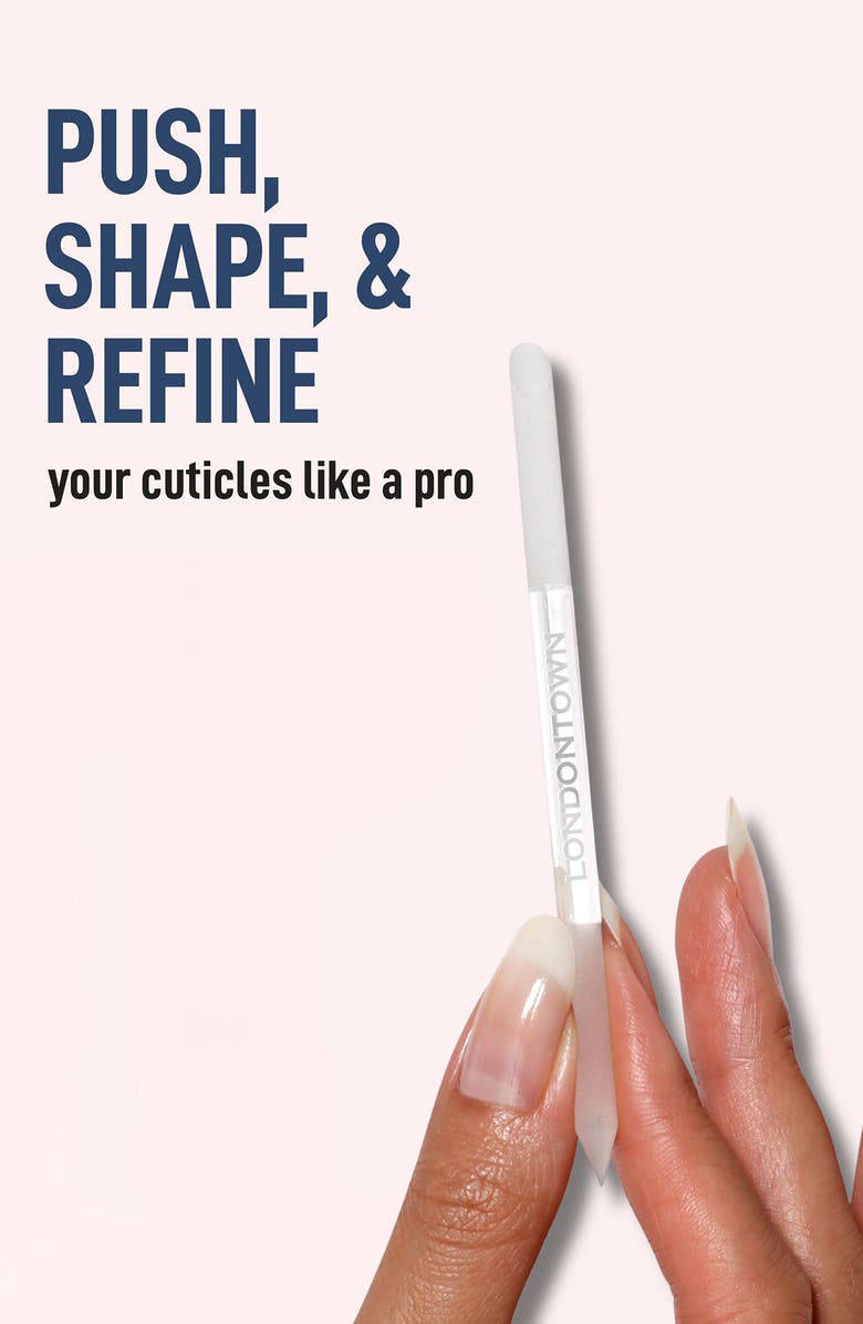 Londontown Double Sided Glass Cuticle Pusher, Alternate, color, 