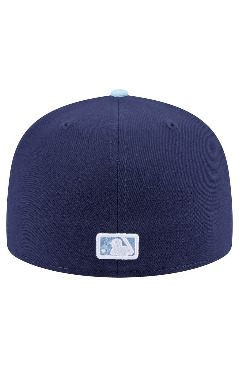 New Era Men's New Era Navy/Light Blue Seattle Mariners Color Pack 2-Tone 59FIFTY Fitted Hat, Alternate, color,