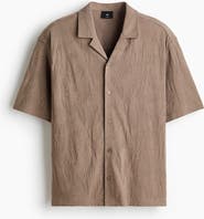 H&M Relaxed Fit Jacquard-jersey Resort Shirt