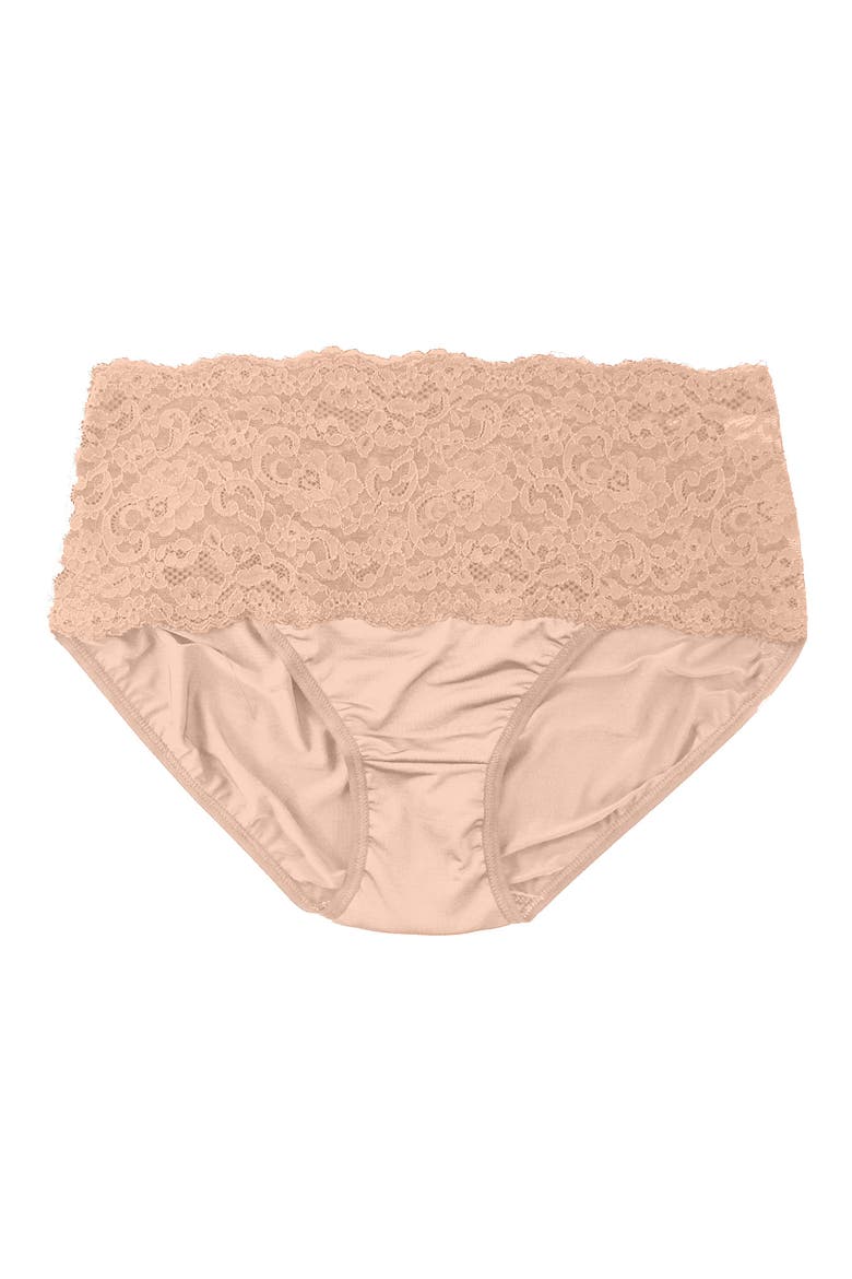 Silky Skin High Waist Briefs, Alternate, color, MOCHA