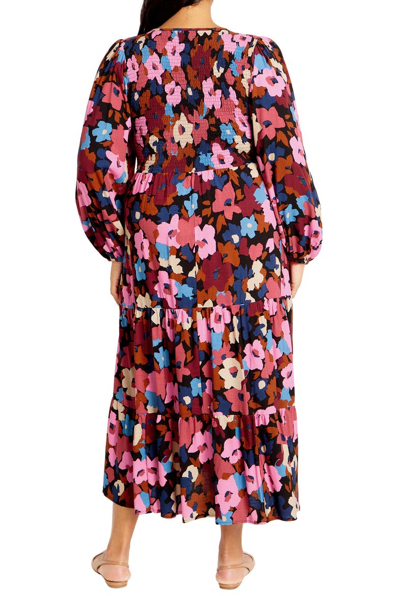 Jayden Long Sleeve Tiered Dress, Alternate, color, SUGAR COATED