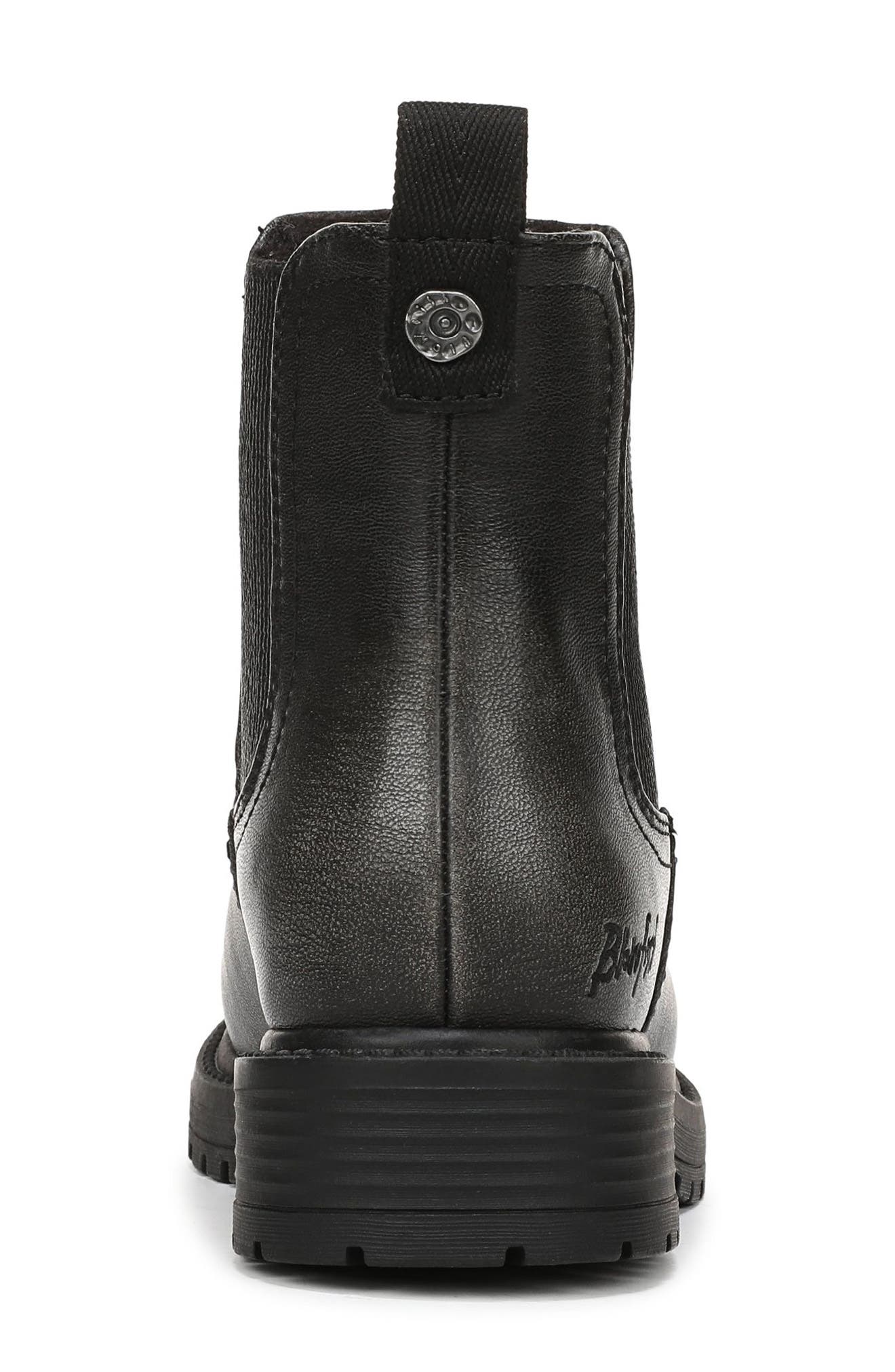 Alfie Chelsea Boot, Alternate, color, VINTAGE BLACK FAUX LEATHER