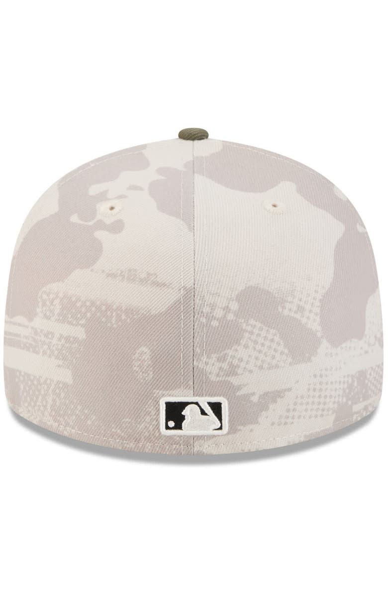 New Era Men's New Era Light Beige/Olive Minnesota Twins 2025 Armed Forces Day 59FIFTY Fitted Hat, Alternate, color, Light Beige