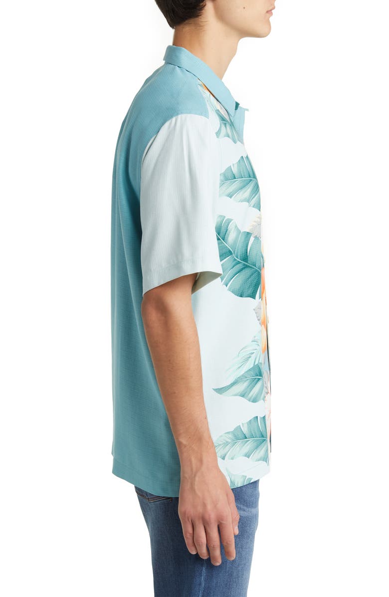 Tommy Bahama Sun & Shade Grove Short Sleeve Silk Button-Up Shirt, Alternate, color,