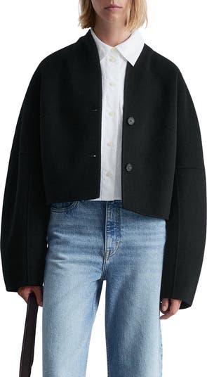 & Other Stories Double Face Wool Blend Crop Jacket | Nordstrom