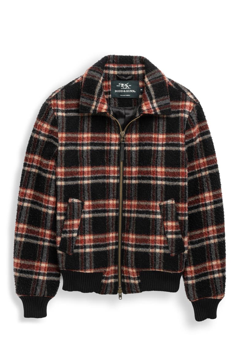 Rigney Wool Blend Bomber Jacket, Alternate, color, MIDNIGHT