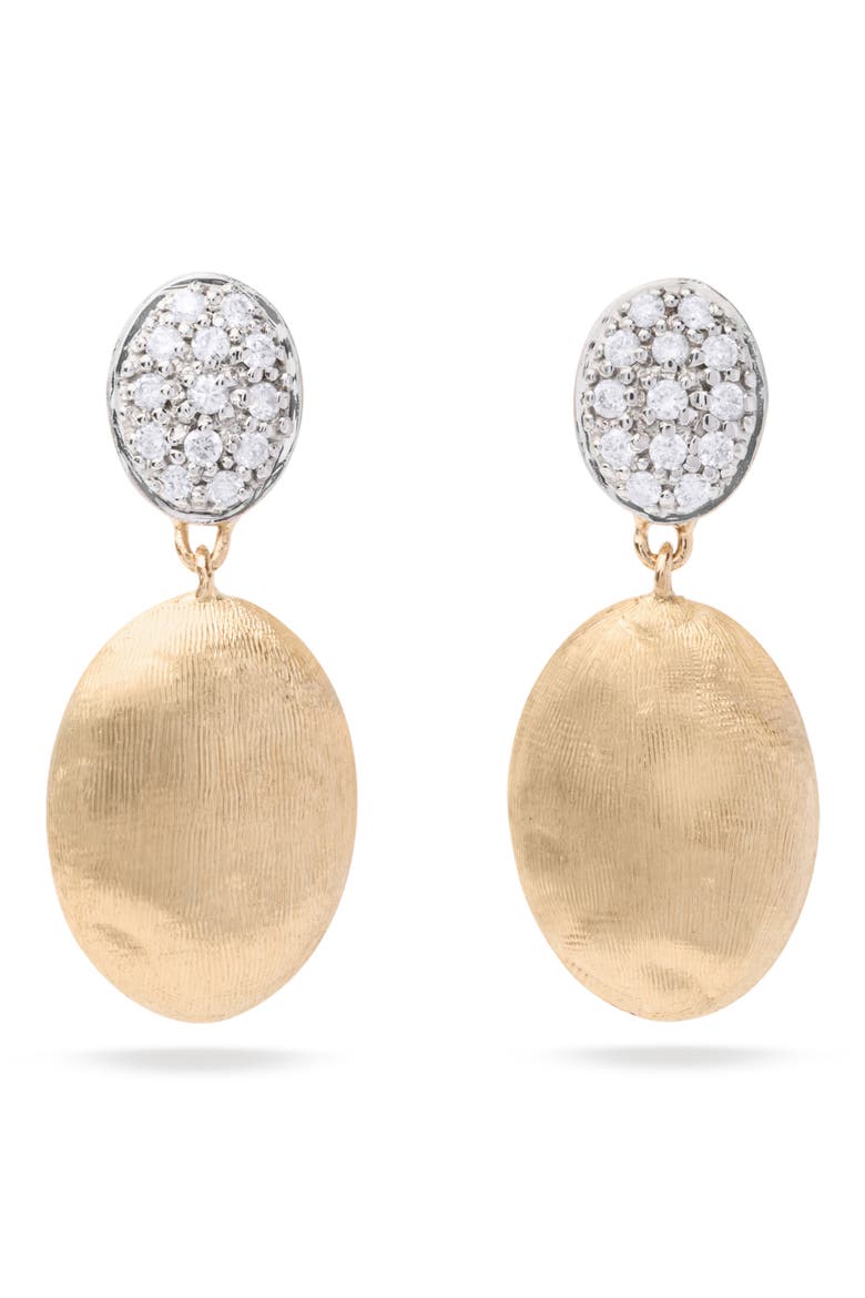 Siviglia 18K Yellow Gold & Diamond Drop Earrings, Main, color, YELLOW GOLD