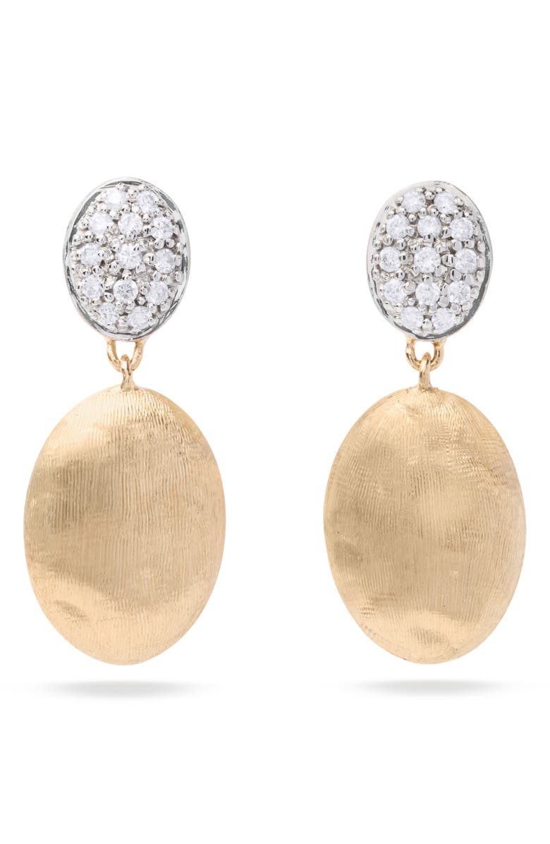 Marco Bicego Siviglia 18K Yellow Gold & Diamond Drop Earrings, Main, color,