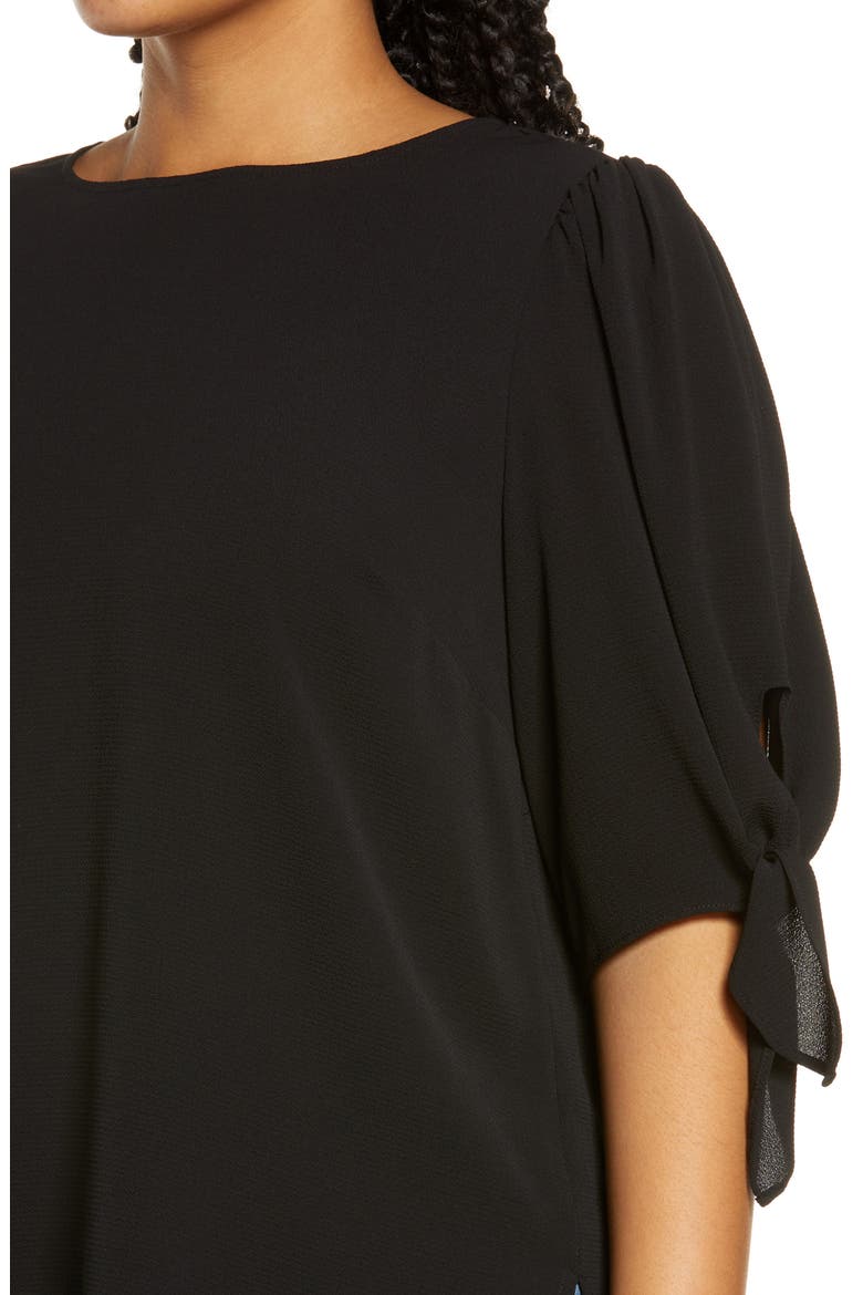 Tie Sleeve Blouse, Alternate, color, RICH BLACK