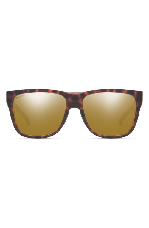 Smith Lowdown 2 55mm Chromapop™ Polarized Sunglasses In Matte Tortoise/bronze