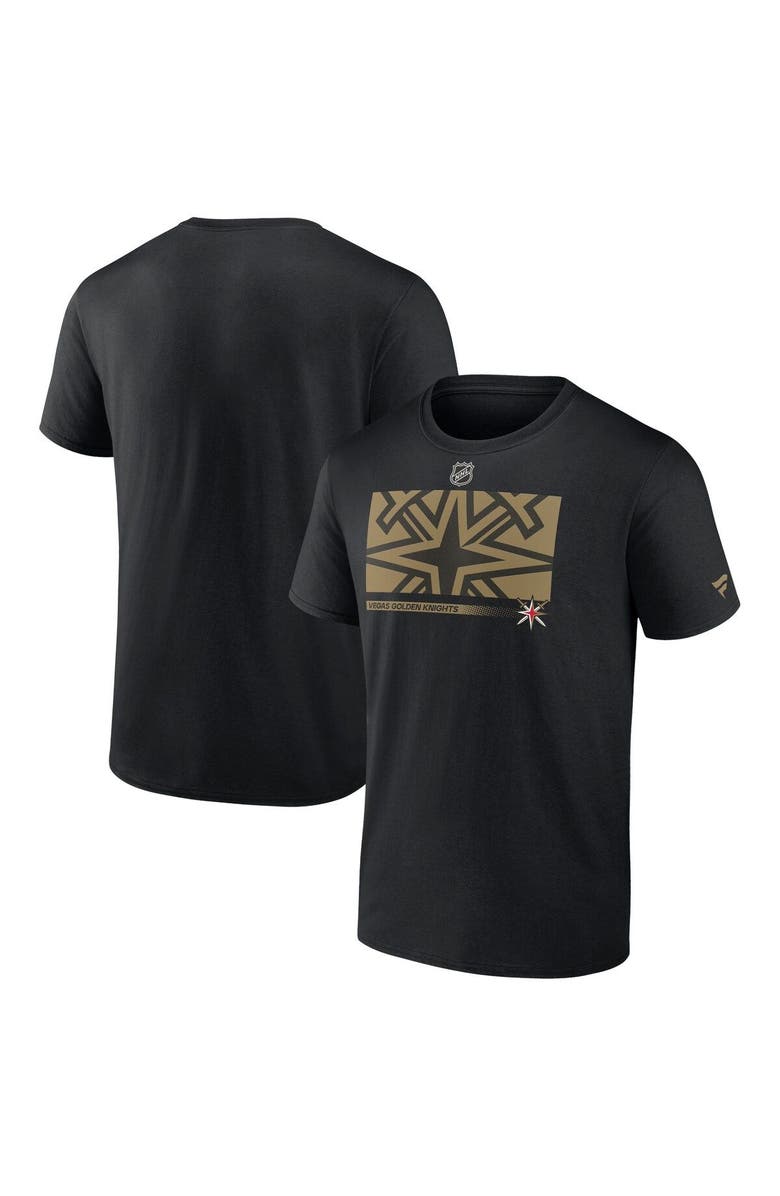 FANATICS Men's Fanatics Branded Black Vegas Golden Knights Authentic Pro Core Collection Secondary T-Shirt, Main, color, Black