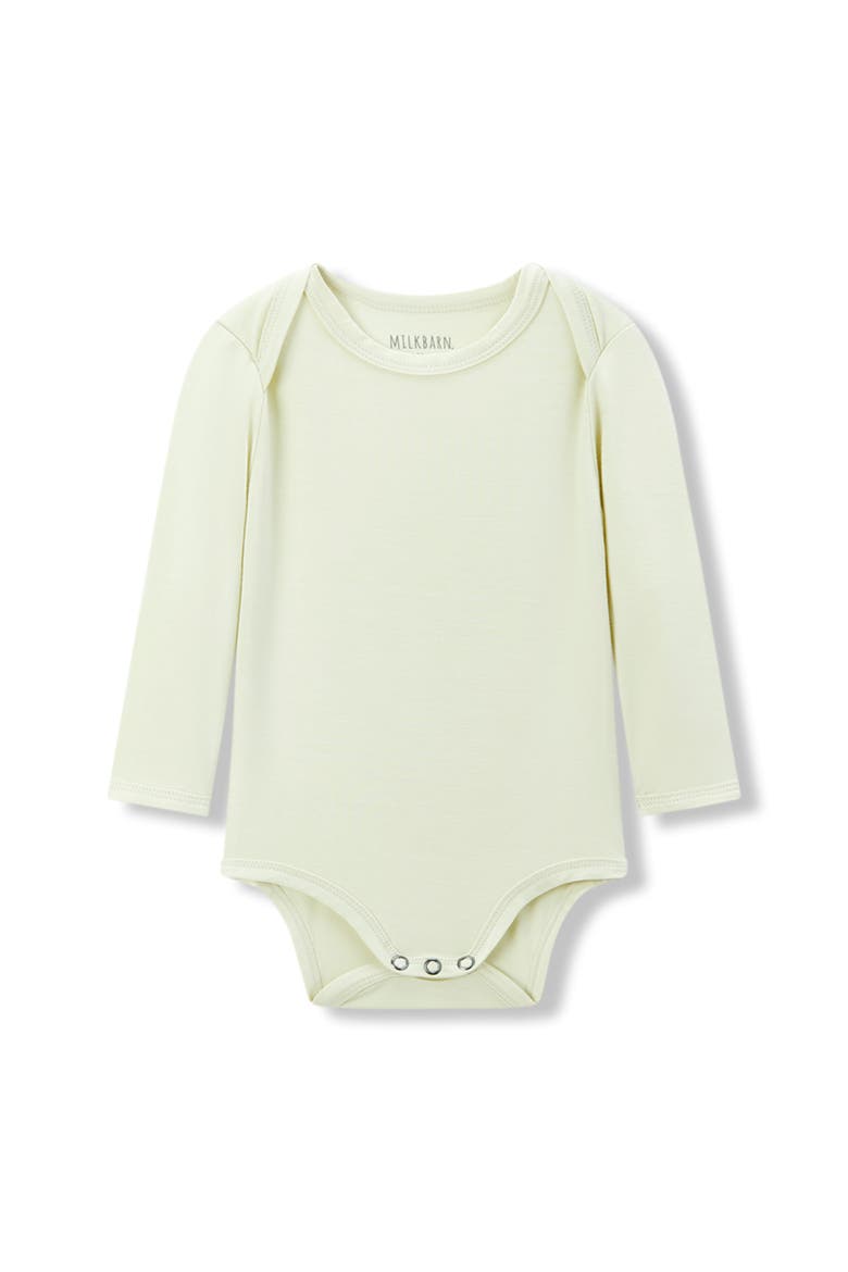 Luxe Solid Long Sleeve One Piece, Main, color, Aloe