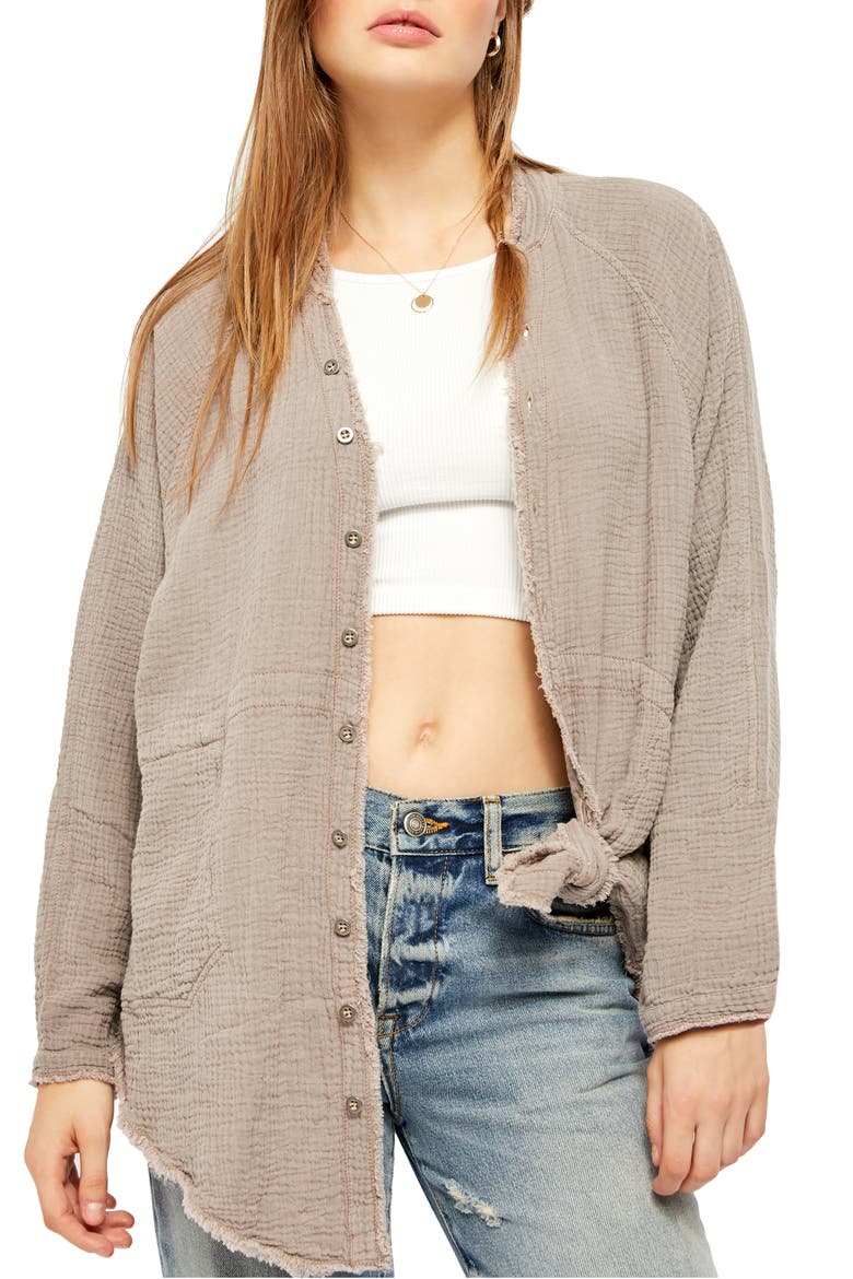 Summer Daydream Button Shirt, Main, color, CASHMERE