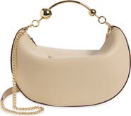 Strathberry Crescent Moon Leather Shoulder Bag