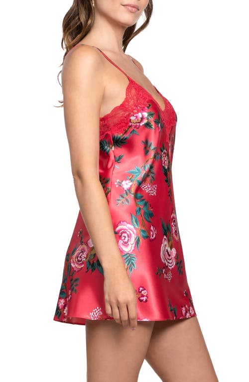 In Bloom By Jonquil Phoenix Satin Chemise In Red