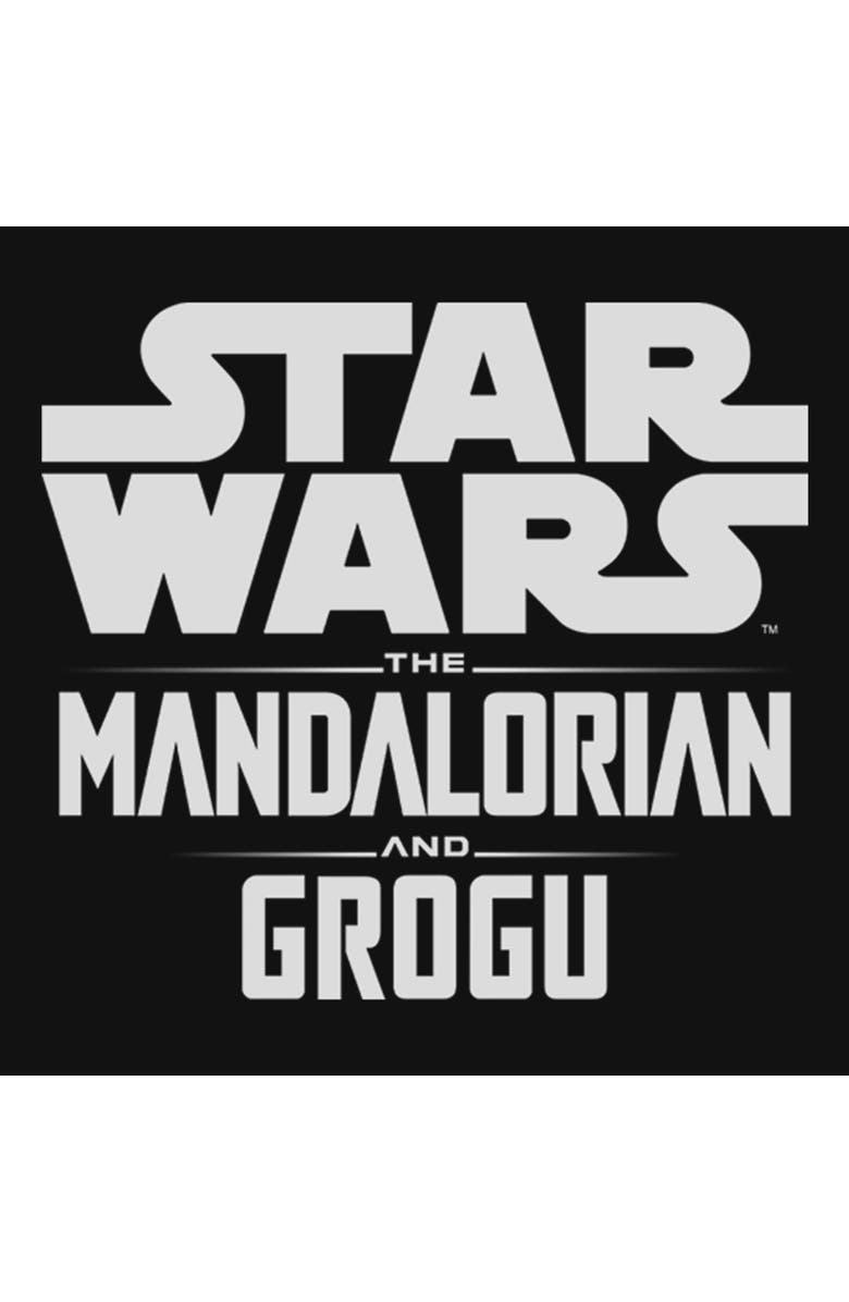 Star Wars: The Mandalorian and Grogu Girl's Star Wars The Mandalorian and Grogu Official Bold Logo Graphic T-Shirt, Alternate, color, Black
