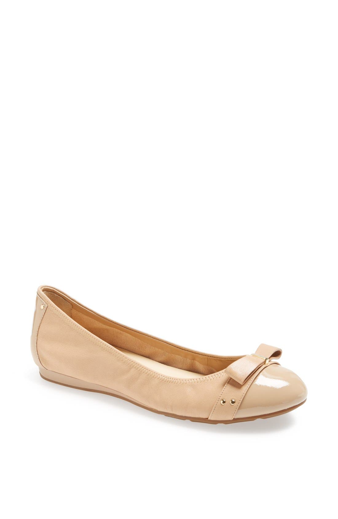 'Air Monica' Ballet Flat, Main, color, SANDSTONE