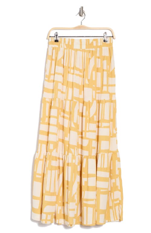 Caslon ® Tiered Drawstring Maxi Skirt In Yellow