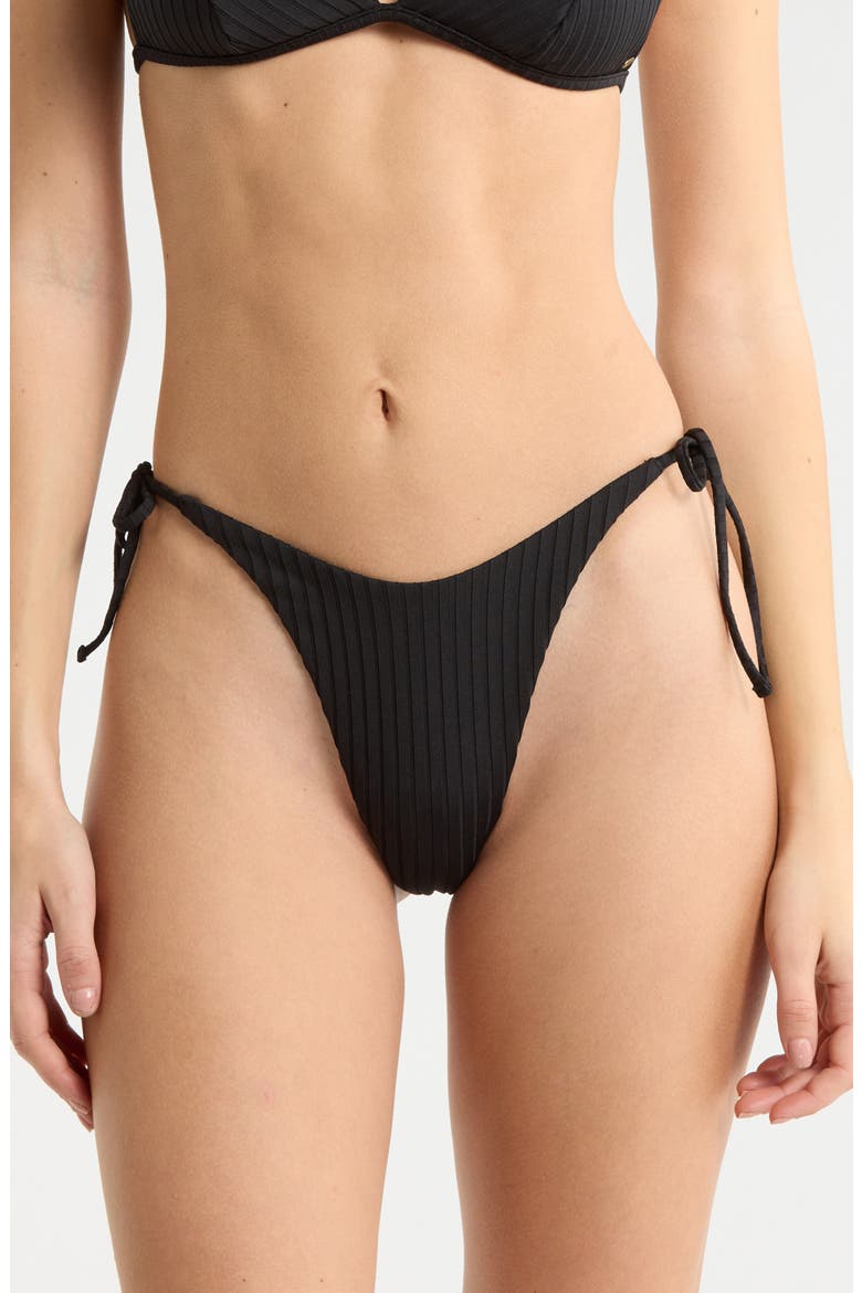 Premium Surf Bare Bikini Bottoms, Main, color, BLACK