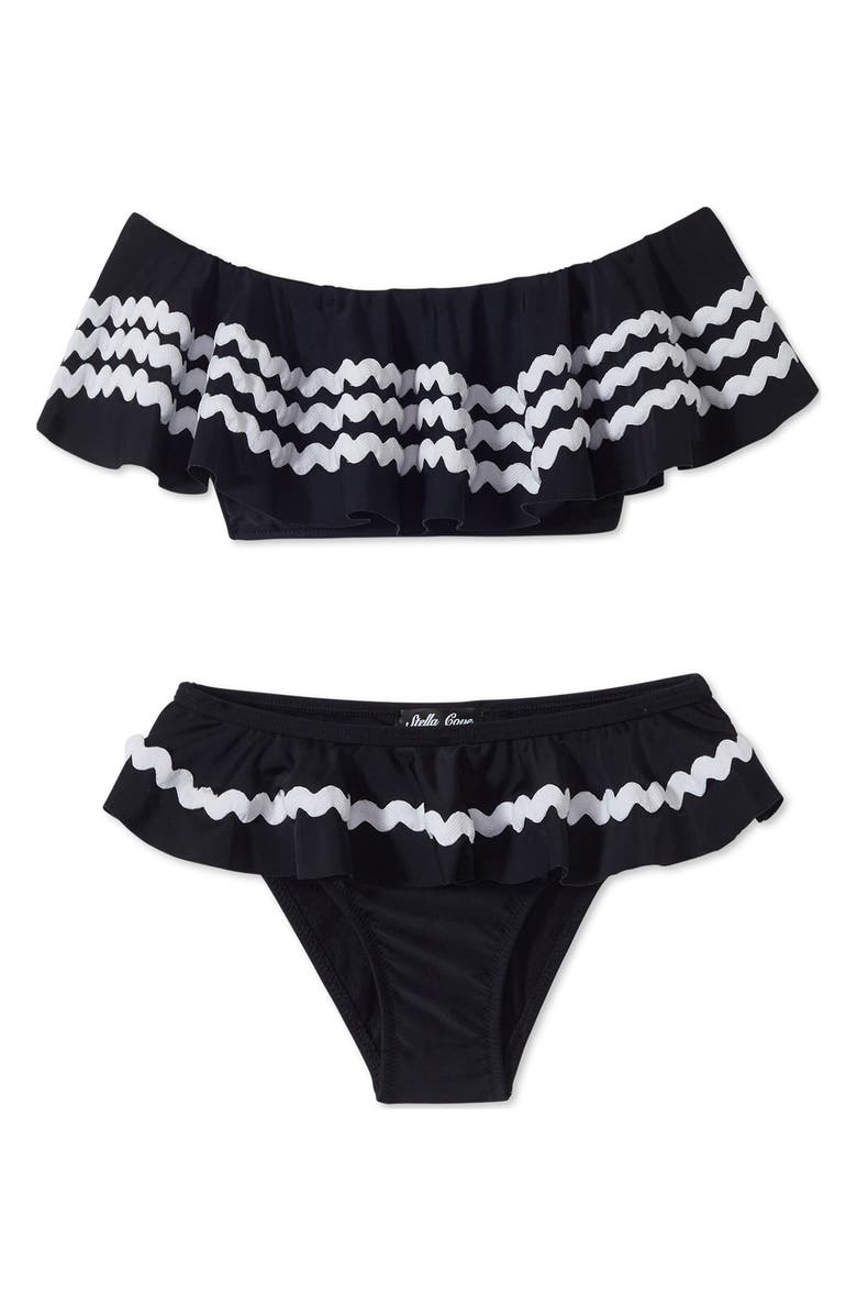 Stella Cove Ruffle Rickrack Two-Piece Swimsuit, Main, color,