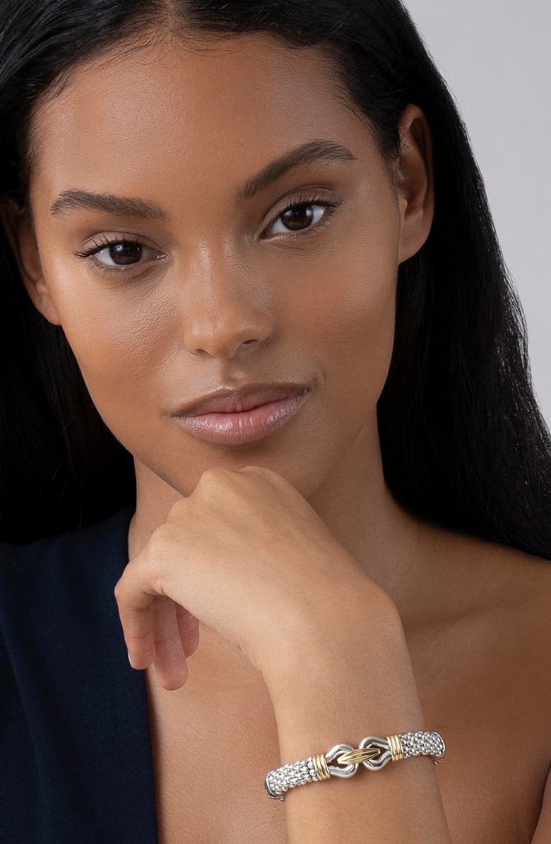 LAGOS Derby Two-Tone Caviar Rope Bracelet, Alternate, color,