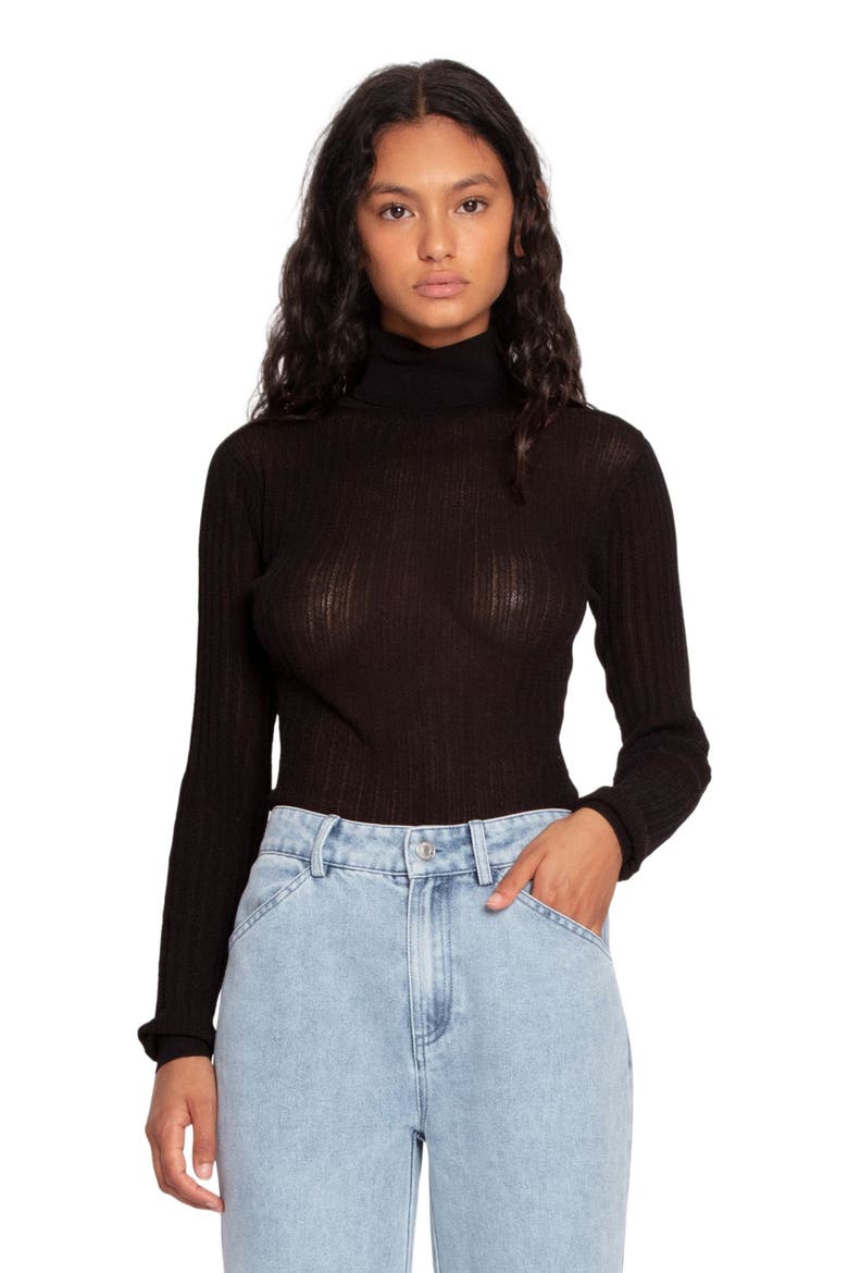 Brooklyn Knitted Turtleneck, Alternate, color, Black