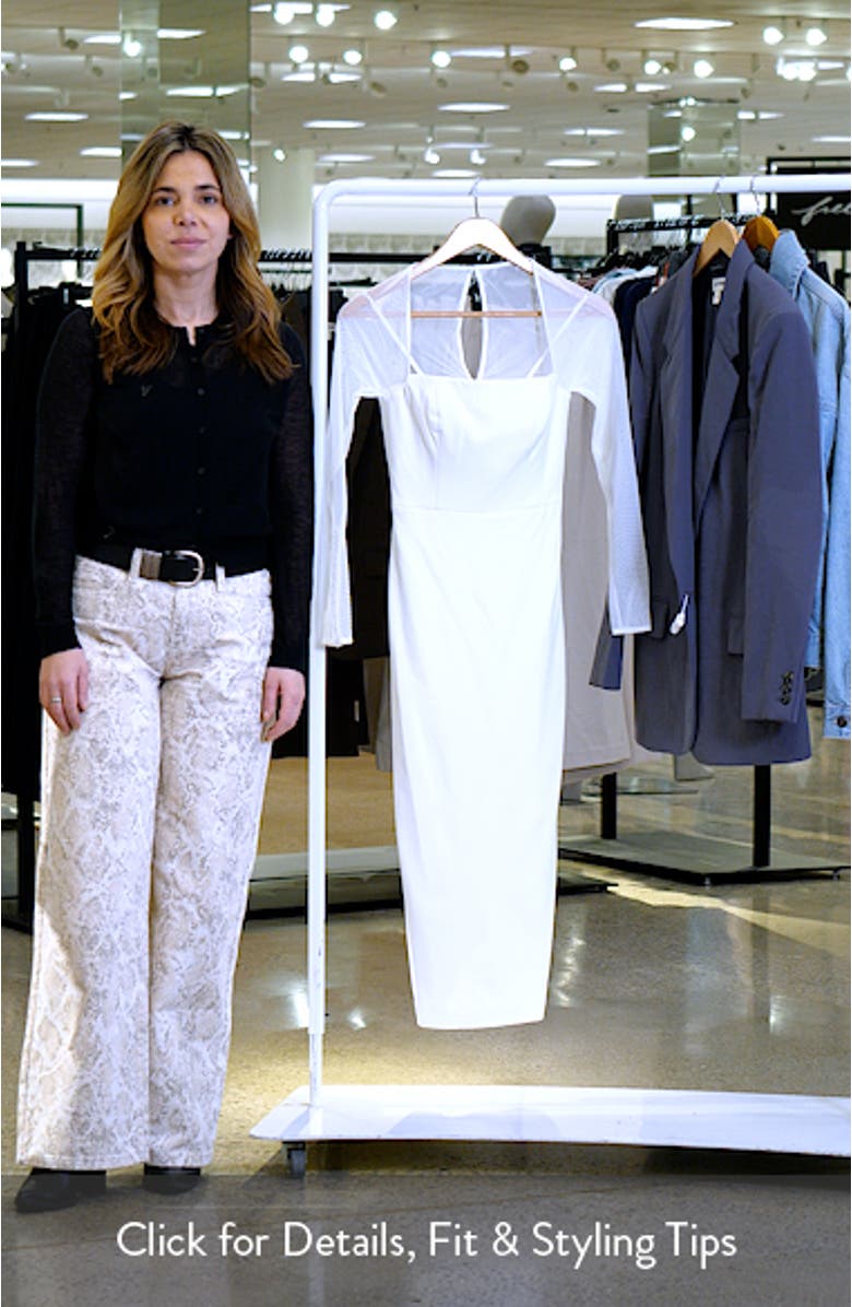 Maxine Long Sleeve Midi Dress, sales video thumbnail