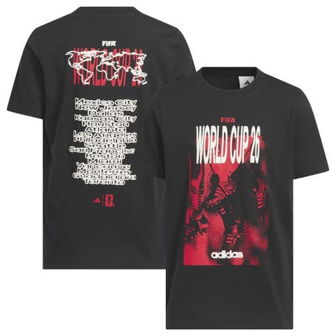 Youth adidas  Black 2026 FIFA World Cup Concert Series Tour T-Shirt