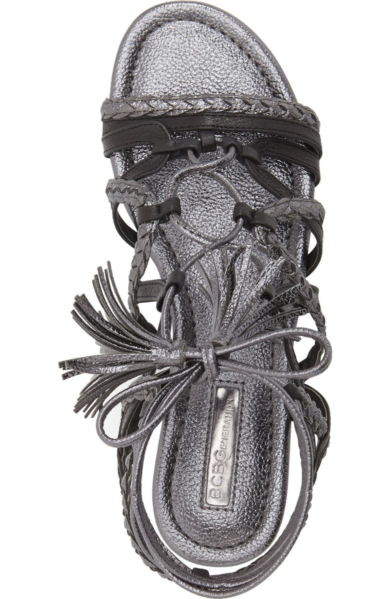 BCBGeneration 'Finlyn' Flat Lace-Up Sandal, Alternate, color,