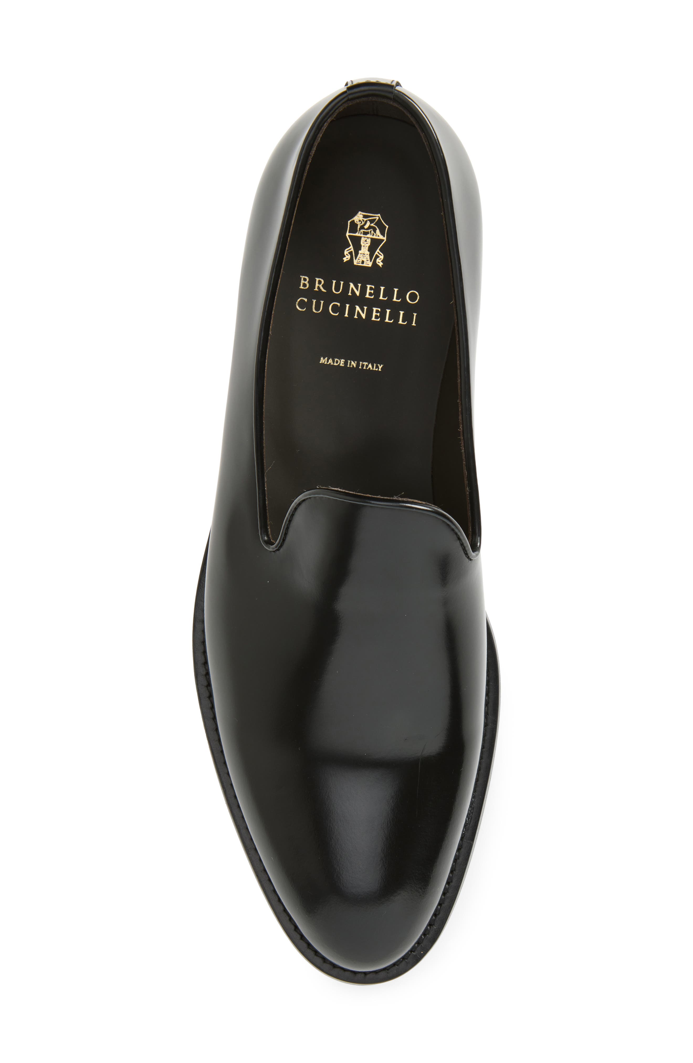 Leather Venetian Loafer, Alternate, color, C101 BLACK