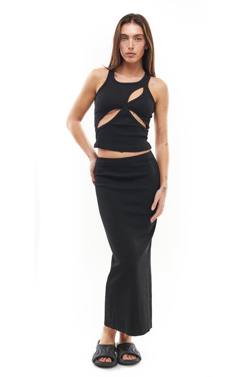 Mother Of All Ariel Rib Top In Black