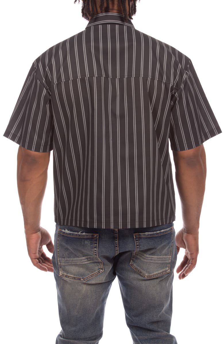 ICECREAM Boost Short Sleeve Button-Up Shirt, Alternate, color, Black