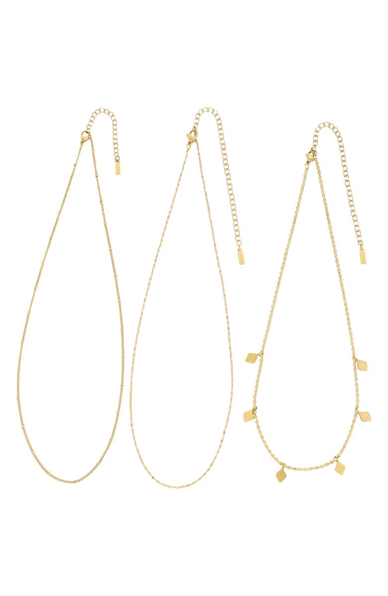 st. Moran Set of 3 Assorted Necklaces, Alternate, color, Gold