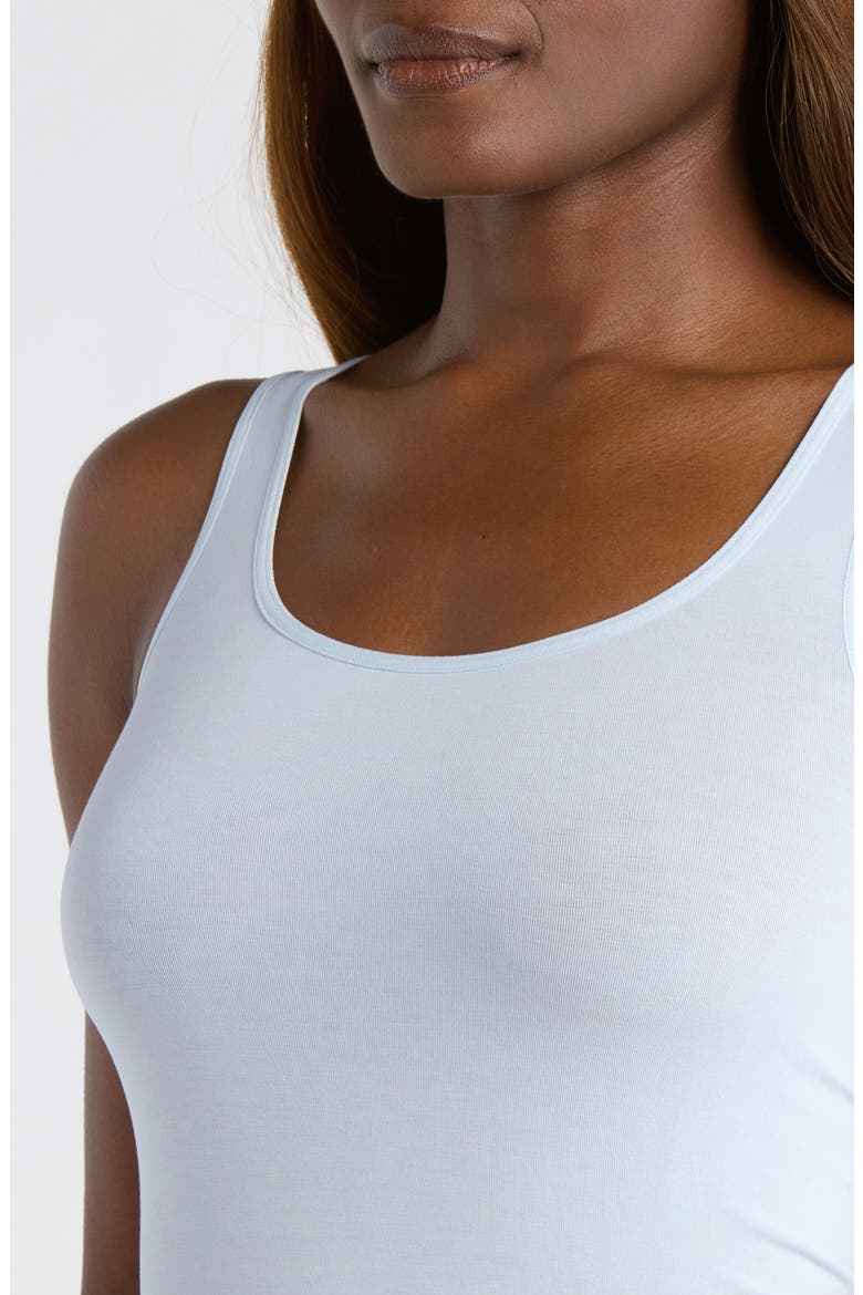 Seamless Cotton Blend Tank, Alternate, color, BLUE ILLUSION
