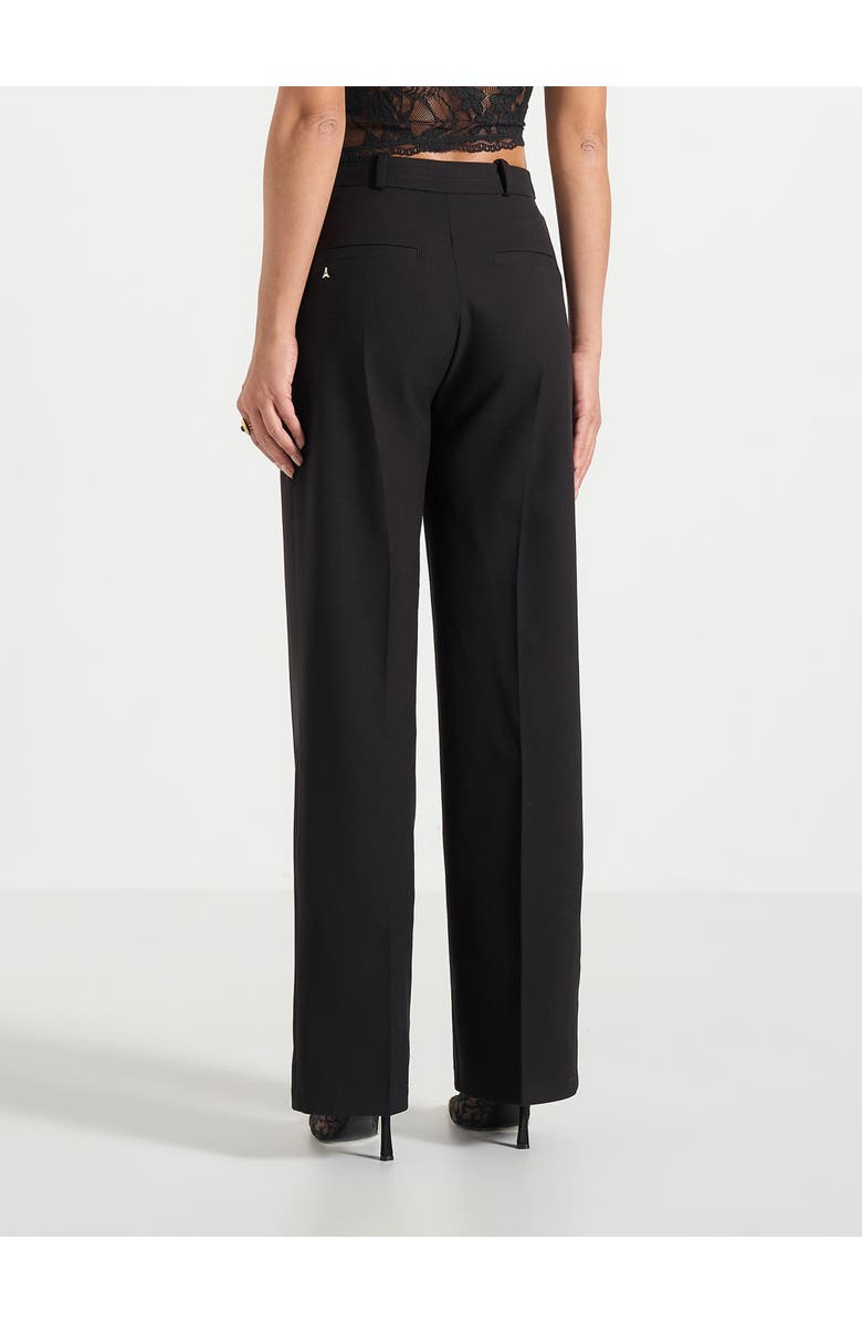 Manière De Voir Doria Tailored Trousers With Waistband Detail, Alternate, color, Black