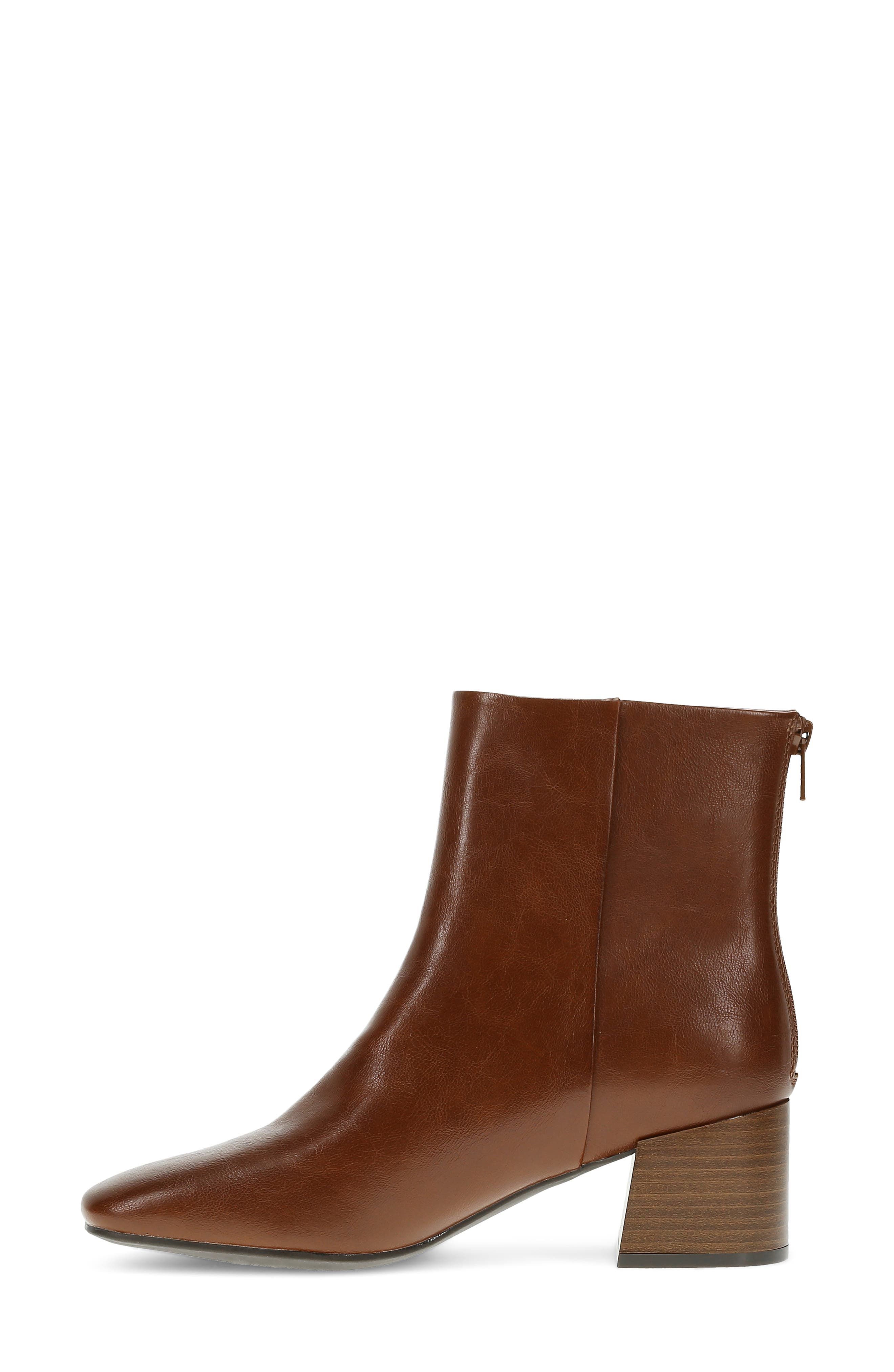 Emilie Block Heel Bootie, Alternate, color, MAHOGANY