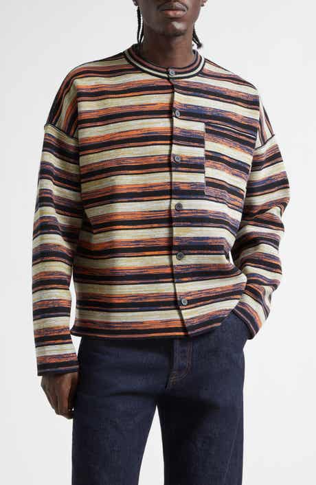 Matt Space Dyed Stripe One of a Kind Shirt Jacket