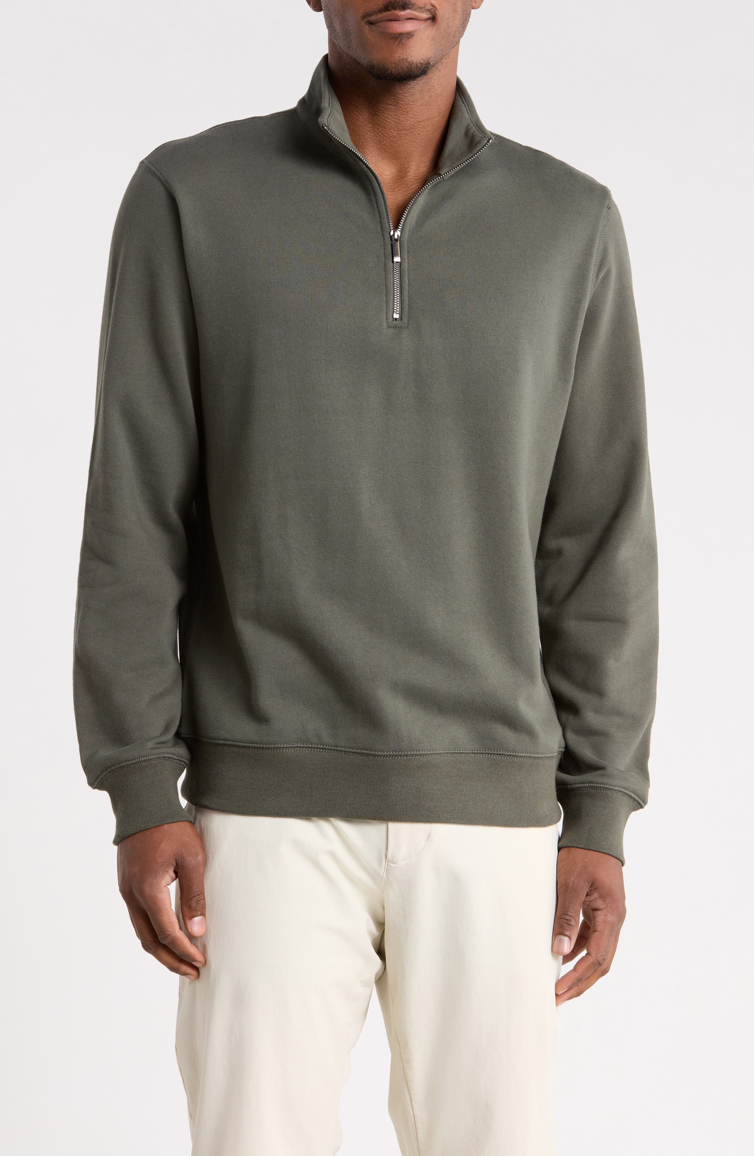 French Terry Quarter Zip Sweatshirt