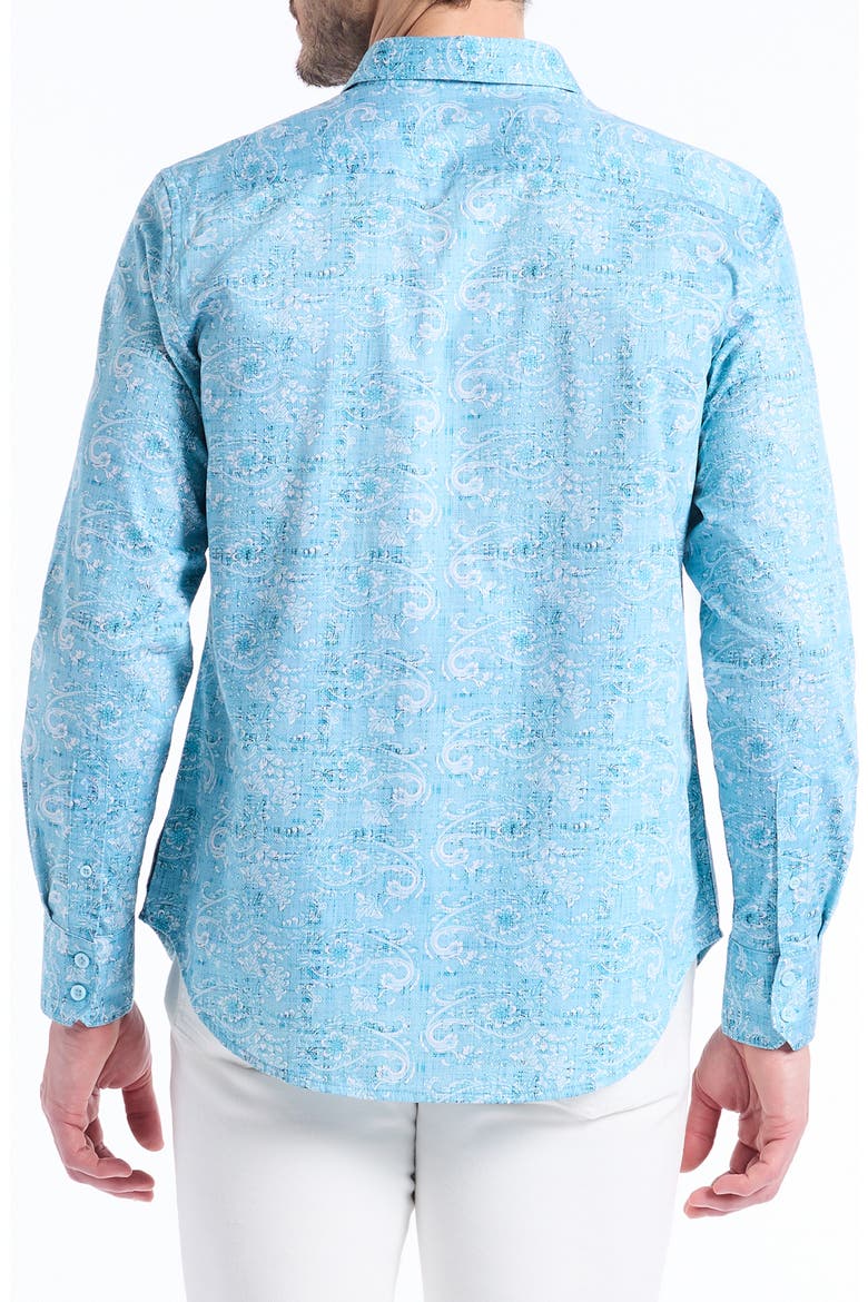 Long Sleeve Button-Up Shirt, Alternate, color, LIGHT BLUE